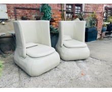 Кресло  белое  Fat sofa FS91A (Sabina