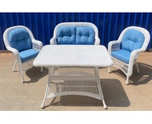 Комплект плетеной мебели T130/LV520-White