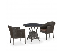 Комплект плетеной мебели T707ANS/Y350-W53 2Pcs Brown