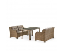 Комплект плетеной мебели T51B/S51B-W65 Light brown