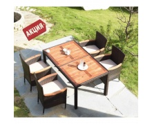 Комплект плетеной мебели AFM-460 150x90 Brown (4+1)