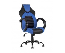 Кресло игровое TopChairs Racer Midi черно-синее