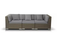 "Беллуно" модульный 3-местный диван из искусственного ротанга
