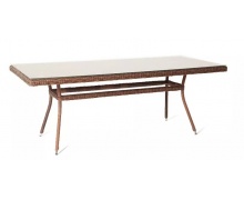 "Латте" плетеный стол из искусственного ротанга 160х90см, цвет коричневый