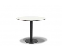 "Каффе" интерьерный стол из HPL круглый O63см, цвет молочный