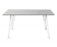 "Руссо" обеденный стол из HPL 150х80см, цвет светло-серый