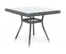 "Айриш" стол плетеный из искусственного ротанга, цвет графит