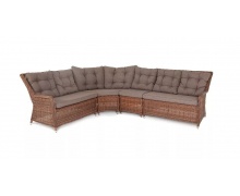 "Бергамо" модульный диван из ротанга, цвет коричневый
