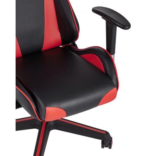 Кресло игровое TopChairs Racer черно-красное - 1