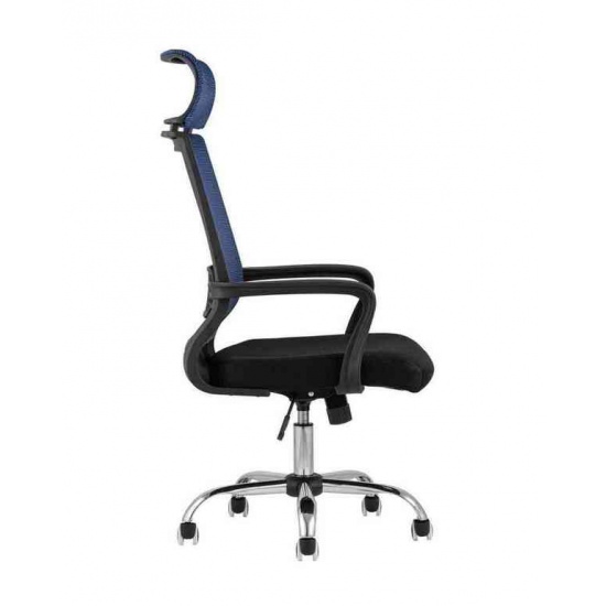 Кресло офисное TopChairs Style голубое - 1