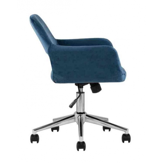 Кресло офисное Ross велюр синий - 1