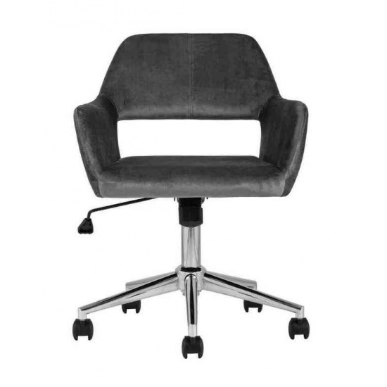 Кресло офисное Ross велюр серый - 1