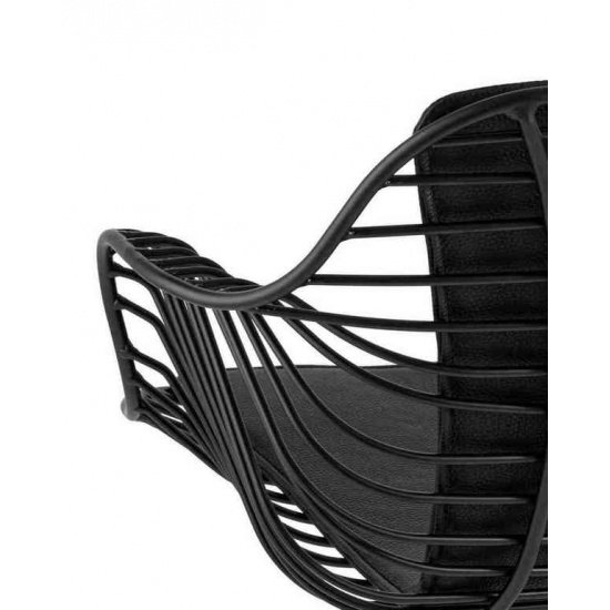 Кресло Thomas черное с черной подушкой - 1