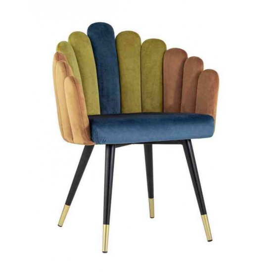 Кресло Камелия сине-зеленый - 1