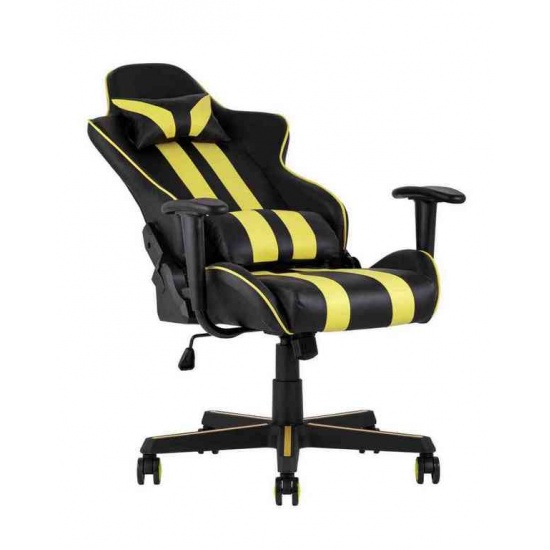 Кресло игровое TopChairs Camaro желтое - 1