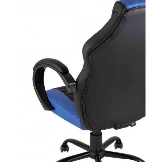 Кресло игровое TopChairs Racer Midi черно-синее - 1