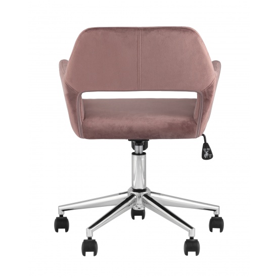 Кресло офисное Ross велюр розовый - 1