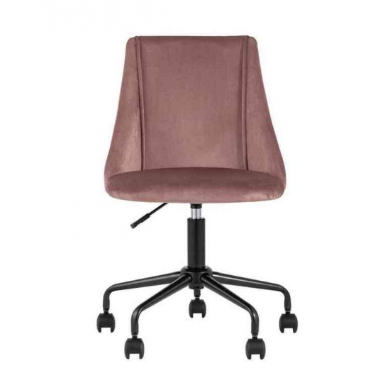 Кресло компьютерное Сиана велюр розовый - 1