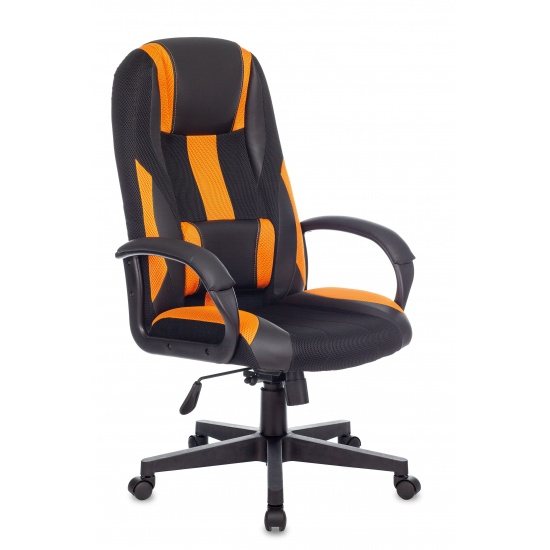 Кресло игровое TopChairs ST-CYBER 9 черный/оранжевый - 1