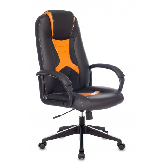 Кресло игровое TopChairs ST-CYBER 8 черный/оранжевый - 1