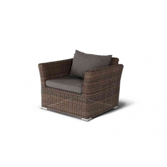 "Капучино" кресло из искусственного ротанга, цвет коричневый - 1