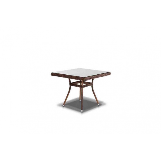 "Айриш" стол плетеный из искусственного ротанга, цвет коричневый - 1