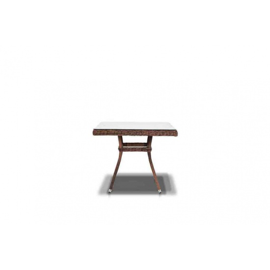 "Айриш" стол плетеный из искусственного ротанга, цвет коричневый - 1