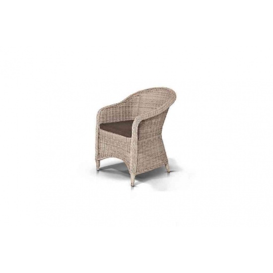 "Равенна" плетеное кресло из искусственного ротанга, цвет бежевый - 1