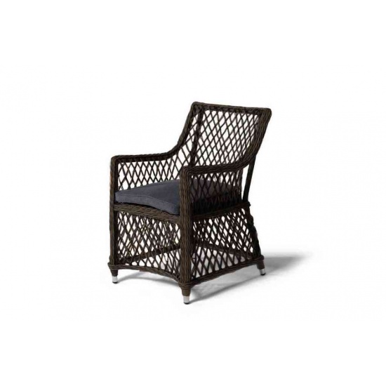 "Латте" плетеное кресло из искусственного ротанга, цвет коричневый - 1