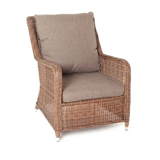 "Гляссе" кресло плетеное из искусственого ротанга, цвет коричневый - 1
