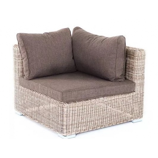 "Лунго" модуль диванный угловой с подушками, цвет бежевый - 1