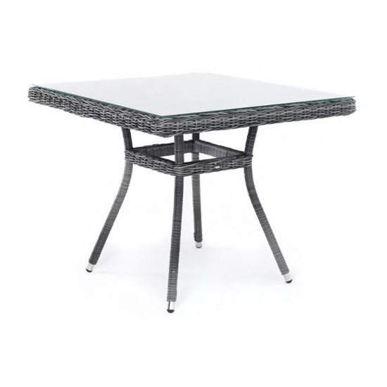 "Айриш" стол плетеный из искусственного ротанга, цвет графит - 1