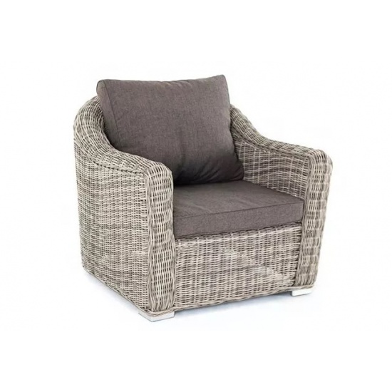 "Фабриция" кресло из искусственного ротанга, цвет серый - 1