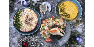 Три рецепта новогодних салатов из «Черетто Море»